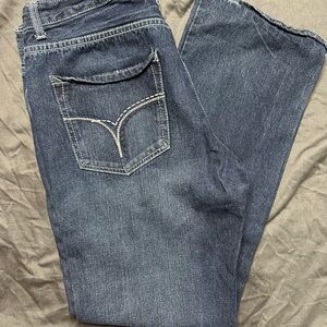 Carbon Men's Straight Jeans in Dark Blue